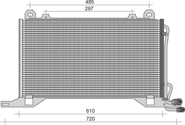 MAGNETI MARELLI Конденсатор, кондиционер 350203393000